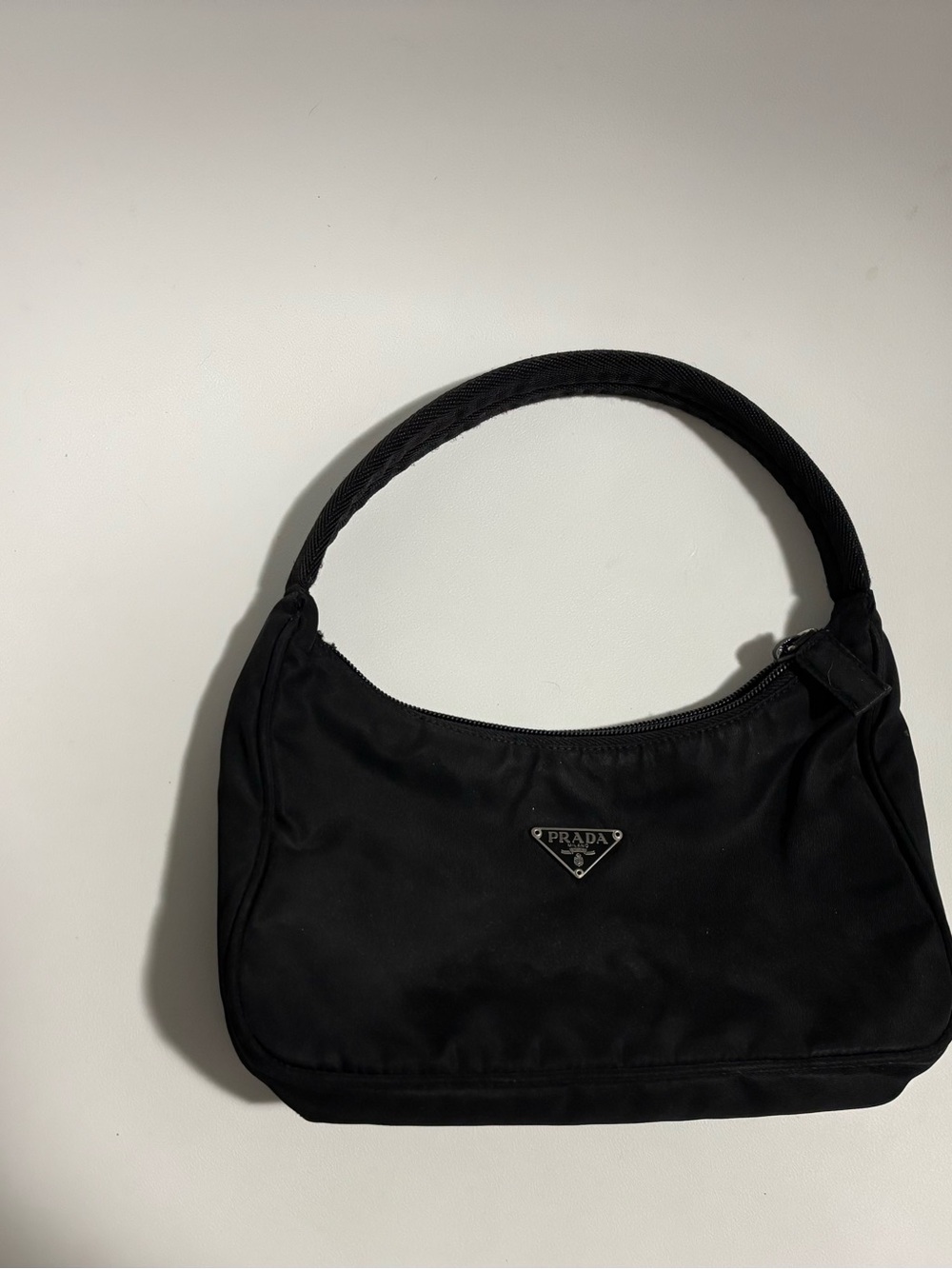 AUTHENTIC Prada Black Nylon Hobo Shoulder Bag